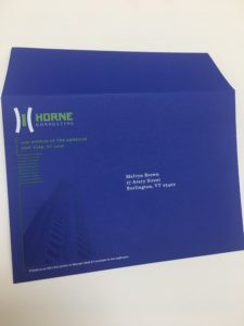 white ink printing envelope